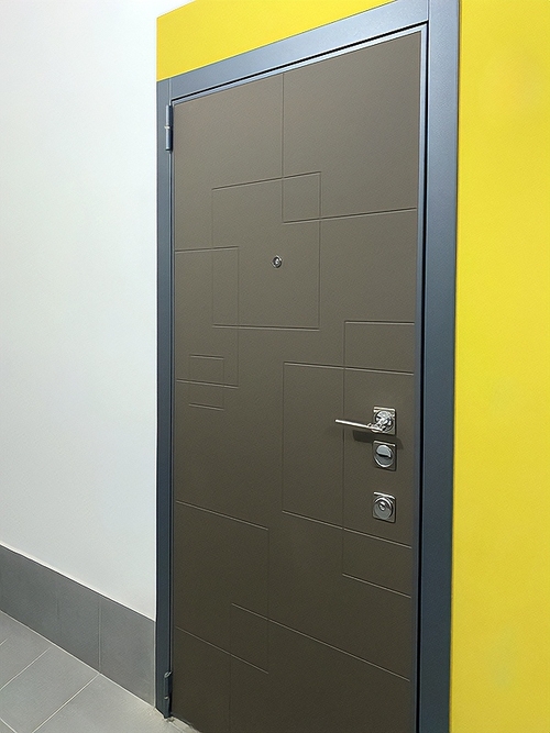 Металлическая дверь с плитой МДФ