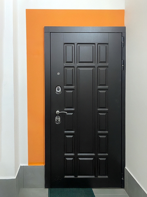 Дверь с темной панелью МДФ