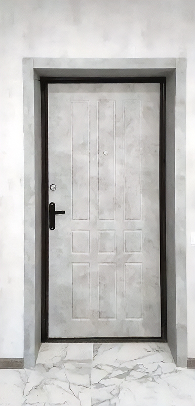 Дверь с отделкой МДФ