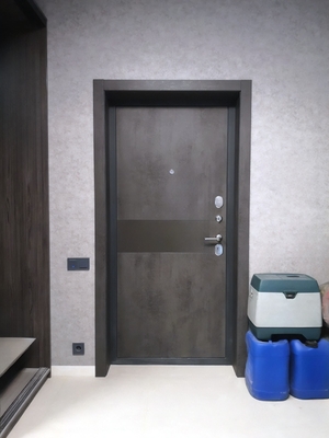 Дверь с панелью МДФ «бетон»